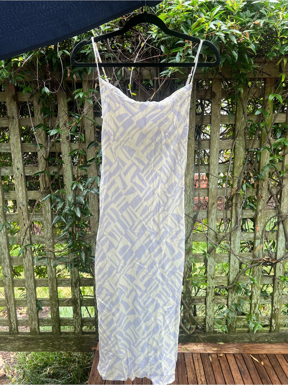 RVCA Lavender and White Midi Dress